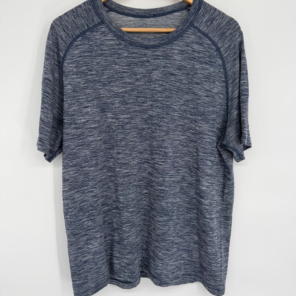 Lululemon Top Men’s XL Metal Vent Tech Blue Active Workout Active Running